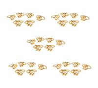 Youbones 30 unids/lote de servilletas de hotel anillo servilletero hojas otoño servilletas hebilla Navidad boda oro círculo cena mesa decoración