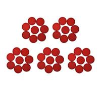 Youbones Juego de hockey de aire rojo (40 unidades, disco de hockey de aire de 63 mm)