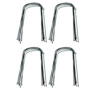 Youbones Planta de apoyo proporcional, 32 Pack Semi-Redondo Metal Jardín Plantas Sillas, Verde Jardín Planta Soporte Anillo Jardín Frontera