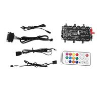 Youbones RGB Aura ARGB Cable Splitter Bujes Carcasa Control Temperatura Regulador de Extensión Cable Adaptador LED Tira Luminaria