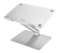 YOUCAI Laptop Stand, Soporte Elevador de Aluminio Plegable Ordenador Portátil Ajustable para/Notebook/Macbook Air/Macbook Pro Plateado