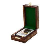 YouCan Cribbage Boards con almacenamiento único clavijas de madera y naipes juego caja de regalo