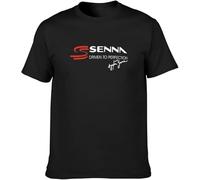 youchinuo Ayrton Senna Brazilian Mens Black T-Shirt