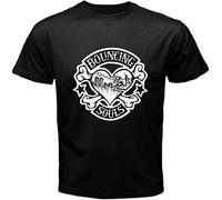youchinuo Bouncing Souls Rocker Heart Men's Black T Shirt