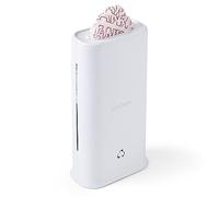 YouCopia StoraBag Dispensador de bolsas de plástico que ahorra espacio, organizador para armario de cocina o despensa, tamaño único, blanco moteado