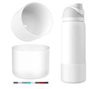 YOUCOX Bota de silicona para botella de agua Owala de 32 onzas, 2 fundas protectoras antideslizantes para botellas de agua FreeSip/Twist/Flip, sin BPA, apta para lavavajillas, cubierta de parachoques