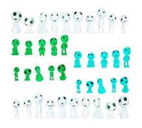 YOUDALIS 20 Piezas Elfos de Árboles Luminosos, Resina Miniatura Luminoso áRbol Elfos, Figura de Princesa Mononoke para Micro Paisaje Patio al Aire Libre Patio