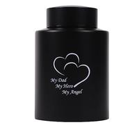 youdear memorials Urnas medianas para cenizas humanas, urnas de tamaño mediano para cenizas adultos, machos y mujeres, urnas de recuerdo pequeñas para cenizas humanas (negro, My Dad)