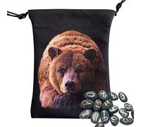 Youding 2 bolsas de tela para dados | Bolsa con cordón para joyas - Impresión animal Tarot tarjeta bolsa de dados, bolsa de tarot para tarjetas, titular de joyas, bolsas, tamaño pequeño, 5.12 x 7.09in
