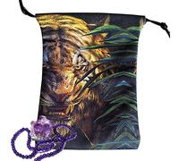 Youding 6 Tarot, bolsas de regalo de tela con cordones, tarot dados, tarjetas, bolsa para joyas con diseño de animales, 5,12 x 7,09 pulgadas
