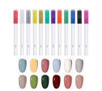 Youding Bolígrafo para esmalte | Kit de 12 piezas con secado rápido para manicura, bolígrafo para pintura de uñas | para mujeres y niñas fiestas casa práctica de manicura