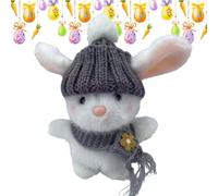 Youding Conejito de Pascua de Peluche - Lindo Conejo de Peluche con Tarjeta | Mini Abrazo de Apoyo Emocional Hecho a Mano | Decoración Suave de Bolsillo para niñas y niños.