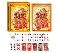Youding del Año del Caballo - Baraja De De Gran Tamaño Zodiaco Chino 2026 | Tarjetas De Juego De Coleccionables con Diseño Premium | Set De Tarjetas De Viaje para Reuniones Familiares