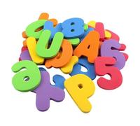 Youding Juego de Letras y números de baño de Espuma 36 Piezas - Juguetes de baño educativos flotantes | Formas Coloridas y del de Aprendizaje de EVA | Set de Juego para Shower para ni