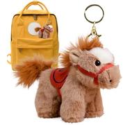 Youding Llavero De Caballo | Colgante De Caballo De Felpa Pequeño Bordado De Nube De Dibujos Animados Lindo | Amuleto Suave Y Auspicioso De Cabllo De Guerra Con Duradero, Mini Juguete Esponjoso,