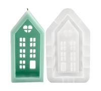 Youding Molde de jabón para casa, Castillo de molde de silicona, Casa de molde de silicona antiadherente, Molde de resina de, moldes para fundición, de vela de casa para decoración