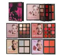 Youding Paleta De Maquillaje Para Todo El Rostro, 4 Capas Sombra De Ojos Duradera Plegable Multifuncional, Paleta De Rubor E Iluminador, Para Artistas Mujeres Maduras Novia Boda Prom Oficinas Fiestas