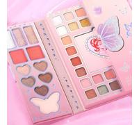 Youding Paletas De Sombras De Ojos De 32 Colores | Paleta De Maquillaje De Colores Arcoíris | Maquillaje Paleta De Sombras De Ojos, Lápiz Labial Resaltador Contorno Compacto Apto Para Viajes | Mujeres