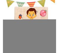 Youding Partes del cuerpo para niños,Juguetes educativos educativos de madera para partes del cuerpo - Juguetes educativos tempranos para niños y adolescentes niñas