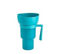 Youding Stadium Cup, 2-In-1 Design Heat-Resistant Snack Drink Tumbler, Portable Popcorn Drink Bucket Straw, Stadium Snack Cups for Park Movie Center Home Theater