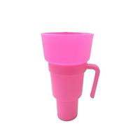 Youding Stadium Cup, 2-In-1 Design Heat-Resistant Snack Drink Tumbler, Portable Popcorn Drink Bucket Straw, Stadium Snack Cups for Park Movie Center Home Theater