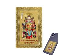 Youding Tarjeta de la suerte china Tai Sui | Recuerdo de cobre como objeto de decoración,Tarjeta de la suerte Tai Sui,Para Familia Amigos Mujeres Hombres Padre Madre Felicidad Riqueza Éxito