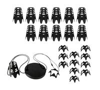 Youding Tees para tapete Golf,Kit Accesorios Entrenamiento Negro Reutilizable y Estable | Porta Tees tapete Golf - para niños y Adultos, Uso en hogar, Campo y césped,