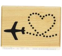 Youdoit Sello de Madera - Corazón avión