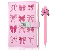 Youerls Diario con candado niña regalos 7 8 9 10 11 12 13 años diario con código cuaderno regalo niña adolescente edad 6 - 14 escolarización niña estuche lápiz pegatinas