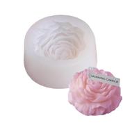 Youery 1 Pieza Moldes de Silicona para Velas de Peonía, Forma de Vela de Silicona, Moldes pare Velas 3D, para velas de aromaterapia, fabricación de jabón hecho a mano, Chocolate, Pasteles.