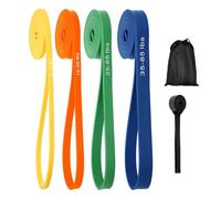 Youery 4 Piezas Gomas Elasticas Musculacion, Banda Elástica de Resistencia, Cuerdas Elásticas de Fitness con Bolsa de Transporte y Anclaje de Puerta para el Entrenamiento Físico de Estiramiento