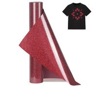 Youery Rollo de vinilo termoadhesivo para textiles 30 x 150cm,Rollos de HTV Vinilo Transferencia Térmica para Cricut y Silhouette Cameo,vinilo textil termoadhesivo para Ropa De Bricolaje (flash rojo)