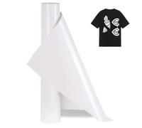 Youery Rollo de vinilo termoadhesivo para textiles 30 x 150cm, Rollos de HTV Vinilo Transferencia Térmica para Cricut y Silhouette Cameo, vinilo textil termoadhesivo para Ropa De Bricolaje (Blanco)