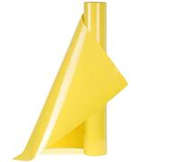 Youery Rollo de vinilo termoadhesivo para textiles 30 x 150cm, Rollos de HTV Vinilo Transferencia Térmica para Cricut y Silhouette Cameo, vinilo textil termoadhesivo para Ropa De Bricolaje (amarillo)