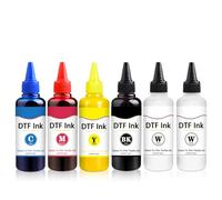 YOUEXPERT DTF Ink - Kit de conversión de tinta de transferencia de calor premium para Epson L1800, R2400, L800, 1430, P400, P800, R2000, XP-15000 todas las impresoras DTF, para película DTF (CMYBK Wh,