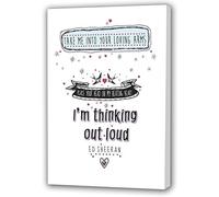 Youframe Thinking out Loud-Blanco-40,6 cm x 30,5 cm, Aluminio, De Colores, 40.6cm x 30.5cm (16"x12")