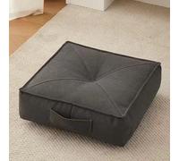 YOUGANG Cojín elevador extra grueso de 15 cm, redondo/cuadrado, 100% algodón, para sillón, coche, oficina, cojín de silla para ancianos postoperatorios, silla de ruedas (cuadrado gris oscuro, 40 x 40