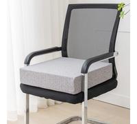 YOUGANG Cojín elevador extra grueso para silla, cojines elevadores cuadrados de 40/45/50 cm, cojines elevadores grandes para sillón para comedor interior y jardín, lavable (gris, 40x40x5 cm)