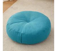 YOUGANG Cojín elevador extragrueso de 15 cm, redondo/cuadrado, 100 % algodón, para sillón, coche, oficina, cojín de silla para ancianos postoperatorios, silla de ruedas (redondo, azul, 40 x 40 x 15