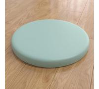 YOUGANG Cojín redondo para taburete de bar de 30/35/40/45 cm, cojín de asiento redondo de espuma viscoelástica de 4,5 cm de grosor, piel sintética, cojín de asiento para silla de comedor, cocina, con