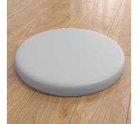 YOUGANG Cojín redondo para taburete de bar de 30/35/40/45 cm, cojín de asiento redondo de espuma viscoelástica de 4,5 cm de grosor, piel sintética, cojín de asiento para silla de comedor y cocina con