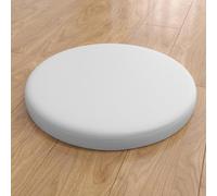 YOUGANG Cojín redondo para taburete de bar de 30/35/40/45 cm, cojín de asiento redondo de espuma viscoelástica de 4,5 cm de grosor, piel sintética, cojín de asiento para silla de comedor y cocina con