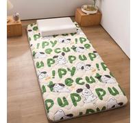 YOUGANG Colchón japonés para dormir en el suelo, colchón de futón para cama individual/individual/queen/king, colchón enrollable para camping, colchón de invitados de suelo (verde azulado, 90 x 190