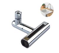 Youhmy Cabezal Grifo Cocina 4 en 1 Giratorio 360° | Adaptador Universal Cascada, Difusor, Alta Presión y Ahorro Agua |Aireador Multifunción Fregadero y Lavabo | Sin Herramientas