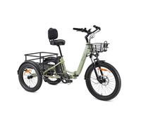 Youin Dover BK6000 Bicicleta eléctrica Triciclo Plegable 24 y 20 Pulgadas Motor Central 250W Batería extraíble Frenos hidráulicos Autonomía Real 100km Pantalla Color Portabultos