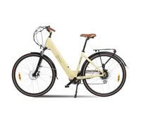 Youin Viena - Bicicleta Eléctrica de Paseo - Motor 250W - Velocidad 25 km/h - Autonomía 80 km - Frenos de Disco - Batería 36V 15Ah - Ruedas 28" - Diseño Ergonómico y Cómodo - Color Crema
