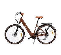 youin youride viena - paseo - rueda 28 - bateria integrada y extraible - ocre
