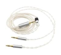 Youkamoo Cable de actualización de repuesto compatible con auriculares Hifiman Sundara, Ananda, Arya, HE400SE, HE4XX, HE-400i, Edition XS de 3,5 mm a doble macho de 3,5 mm, 1,2 m, plateado y negro