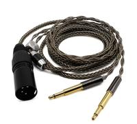 Youkamoo Cable de repuesto trenzado de 4 pines XLR equilibrado de 8 núcleos chapado en plata para Meze 99 Classics