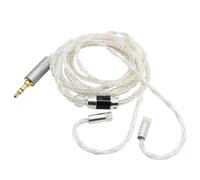 Youkamoo Cable IEM de 2 pines de 3,5 mm de cobre chapado en plata, compatible con QDC KZ ZSN Pro ZS10 Pro ZSX CCA TRN 1,2 m